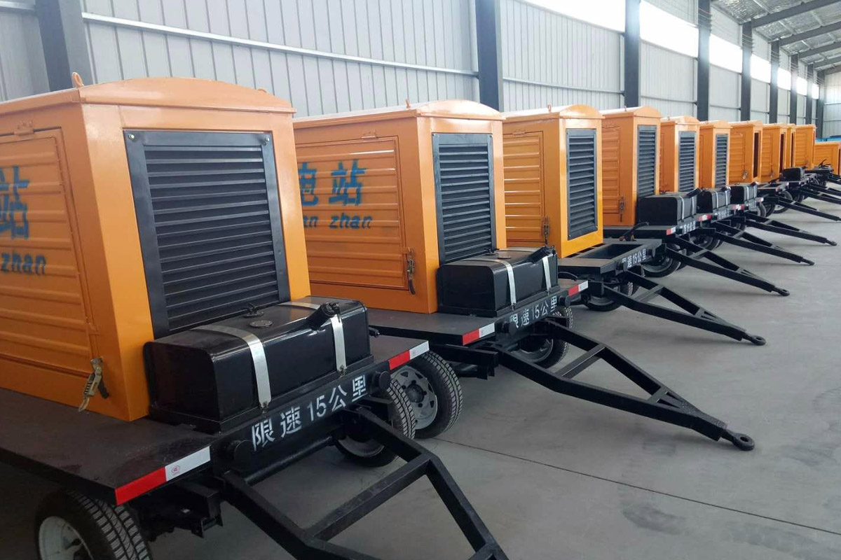 三更罗镇发电机租赁施工现场